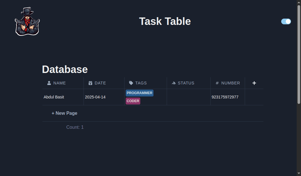 Notion Table Clone