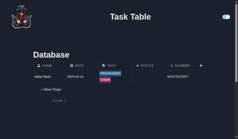 Notion Table Clone